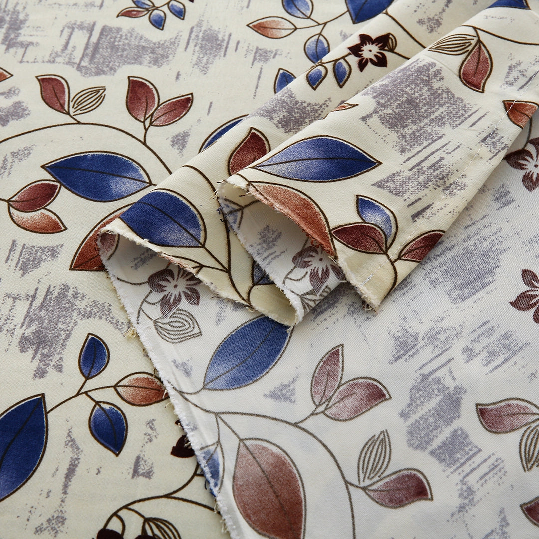 3/6 Piece - Blue & Rust Leaf Set - 3240