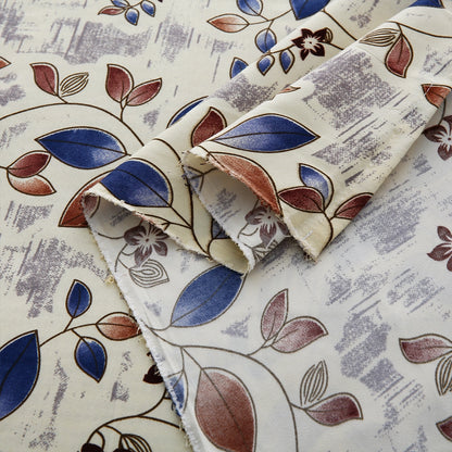 3/6 Piece - Blue & Rust Leaf Set - 3240