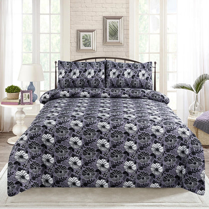 3/6 Piece - Grey Floral Bunch Set - 3243