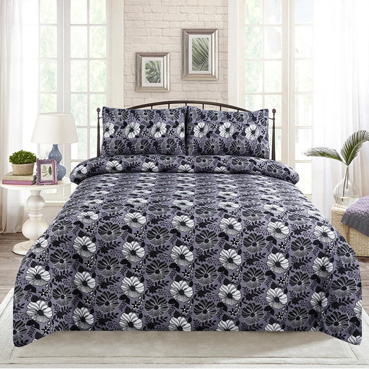 3/6 Piece - Grey Floral Bunch Set - 3243