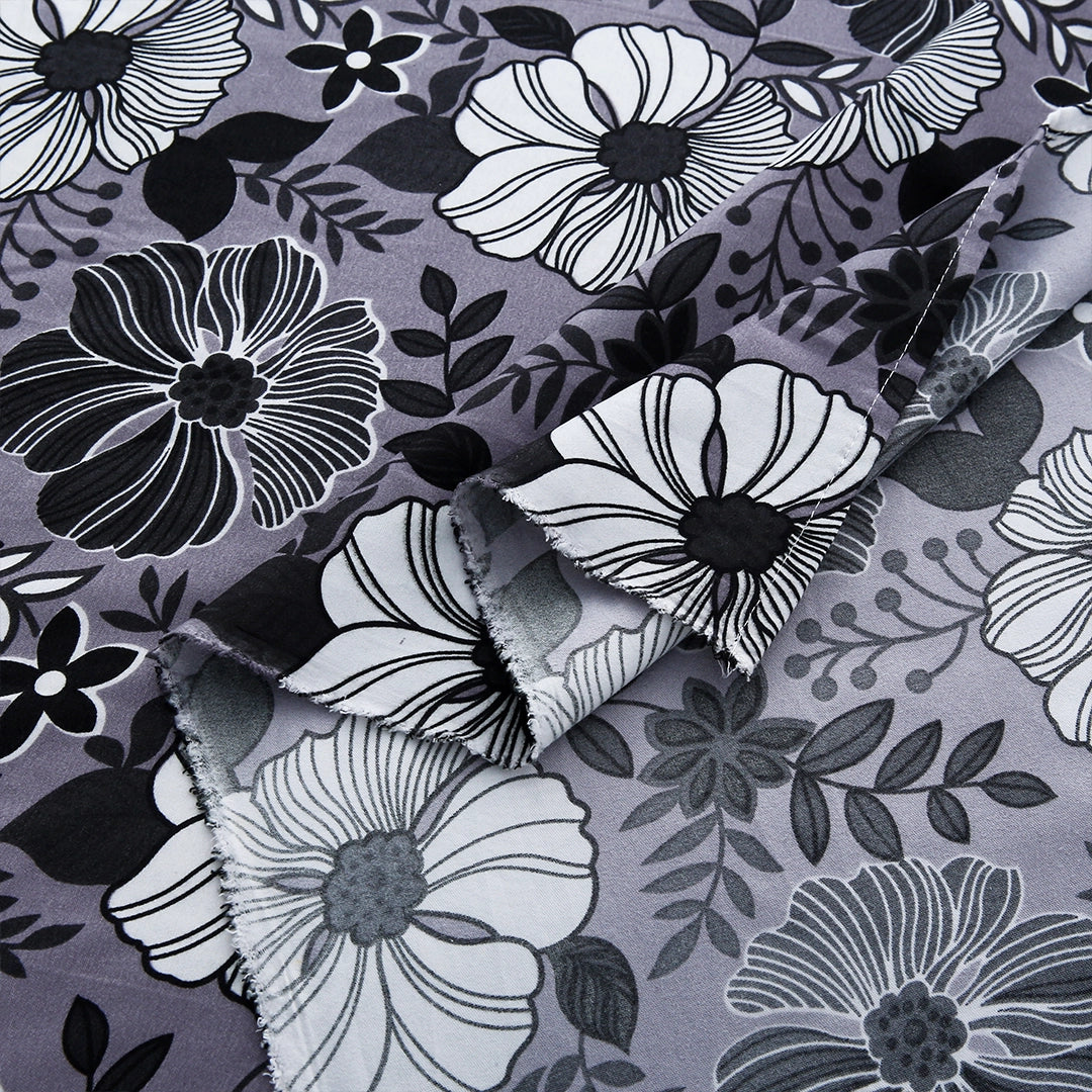 3/6 Piece - Grey Floral Bunch Set - 3243