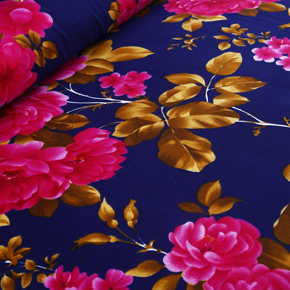 3/6 Piece - Blue & Pink Floral Set - 3244