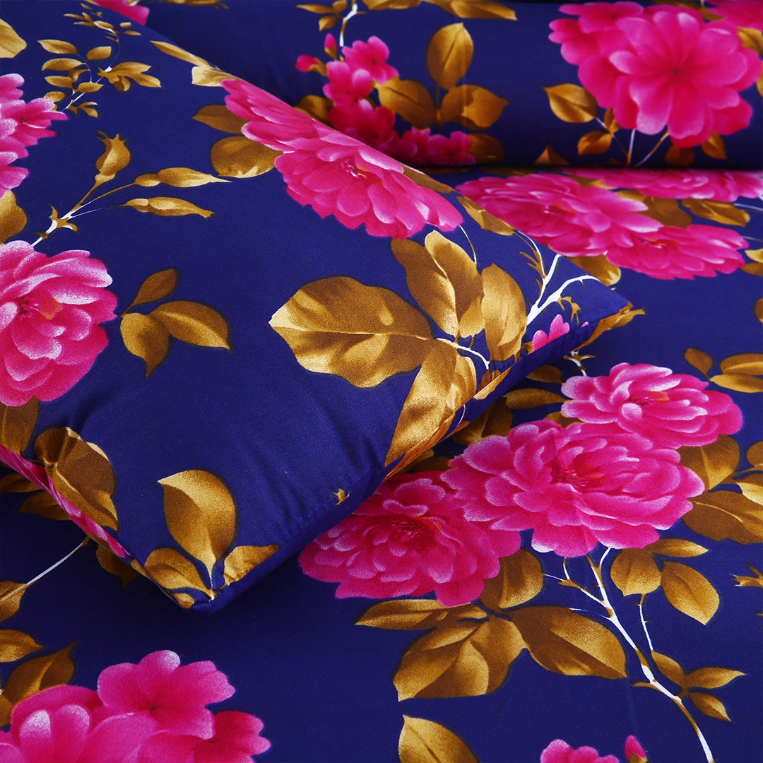 3/6 Piece - Blue & Pink Floral Set - 3244