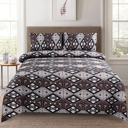 3/6 Piece - Brown & Grey Tribal Set - 3245