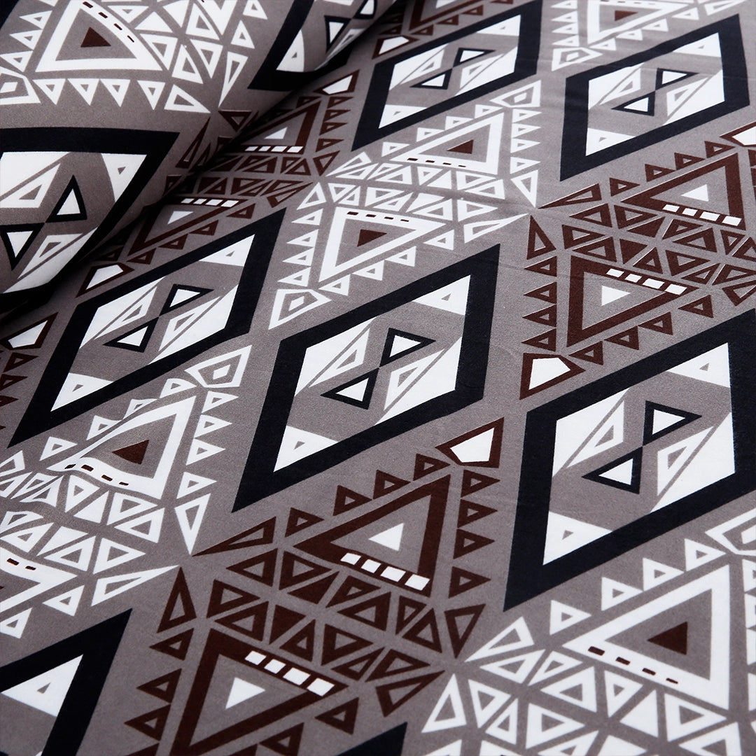 3/6 Piece - Brown & Grey Tribal Set - 3245
