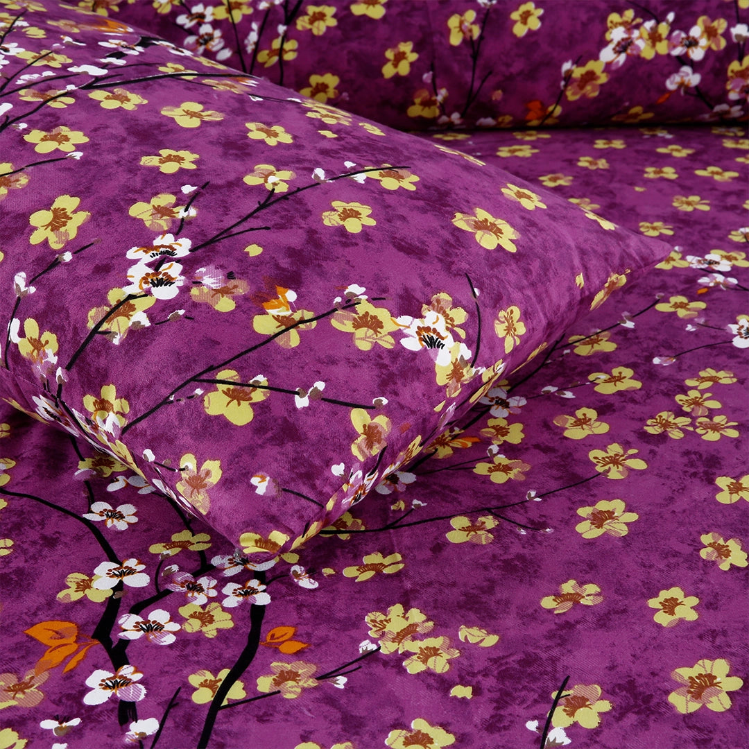 3/6 Piece - Purple Floral Bunch Set - 3248