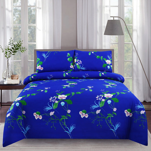 3/6 Piece - Blue Floral Bunch Set - 3251