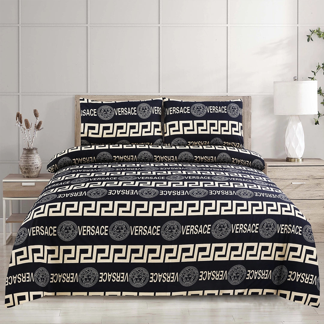 3/6 Piece - Black & White Greek Key Set - 3258