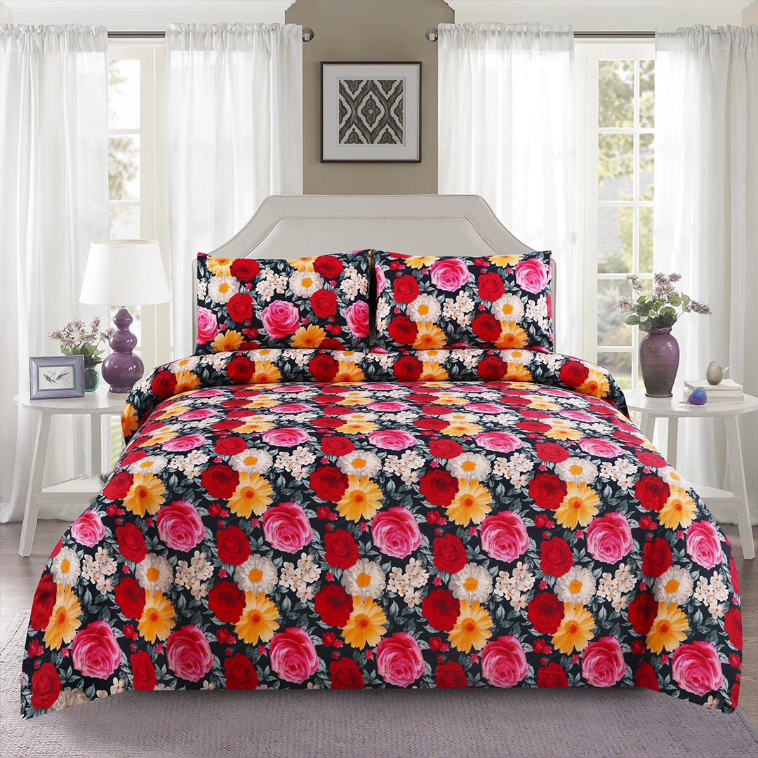 3/6 Piece - Multi Color Floral Bunch Set - 3261