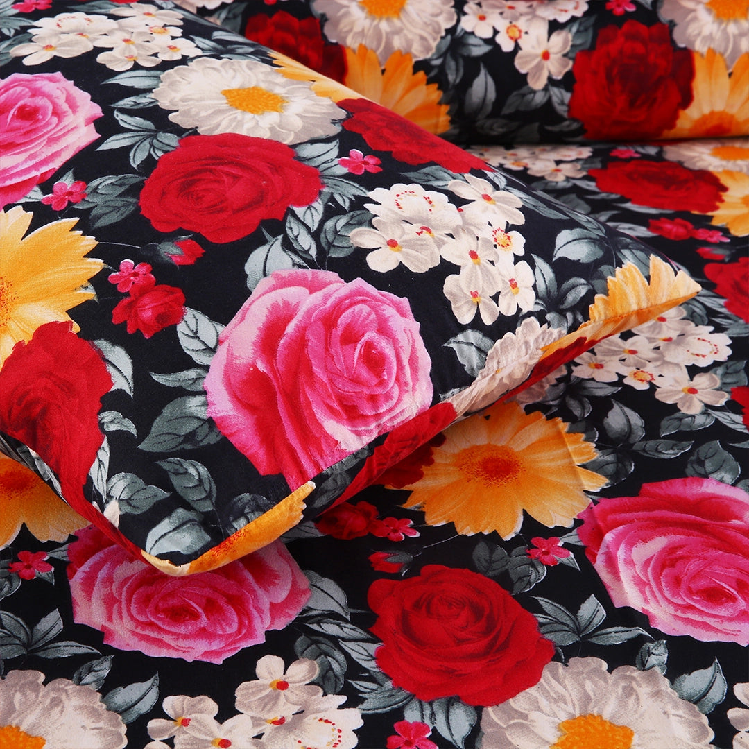3/6 Piece - Multi Color Floral Bunch Set - 3261