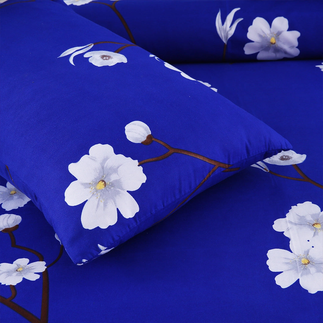 3/6 Piece - Royal Blue Floral Set - 3262