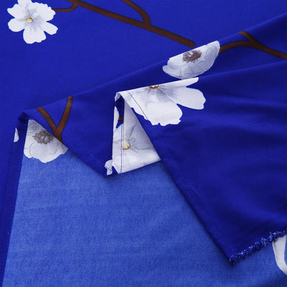 3/6 Piece - Royal Blue Floral Set - 3262