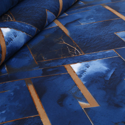 3/6 Piece - Blue Marble Geometric Set - 3264
