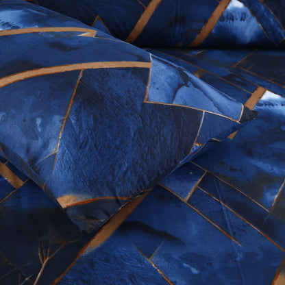 3/6 Piece - Blue Marble Geometric Set - 3264