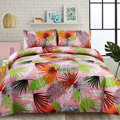 3/6 Piece - Pink Tropical Palm Leaf Set - 3270