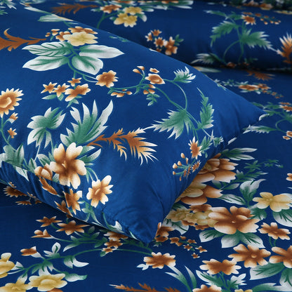 3/6 Piece - Navy Blue and Yellow Flower Set - 3272