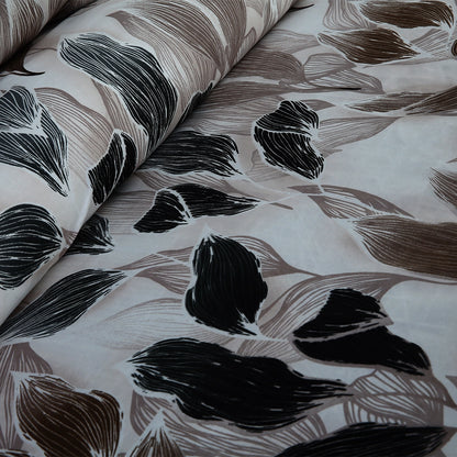 3/6 Piece - Sepia and Charcoal Leafy Set - 3290