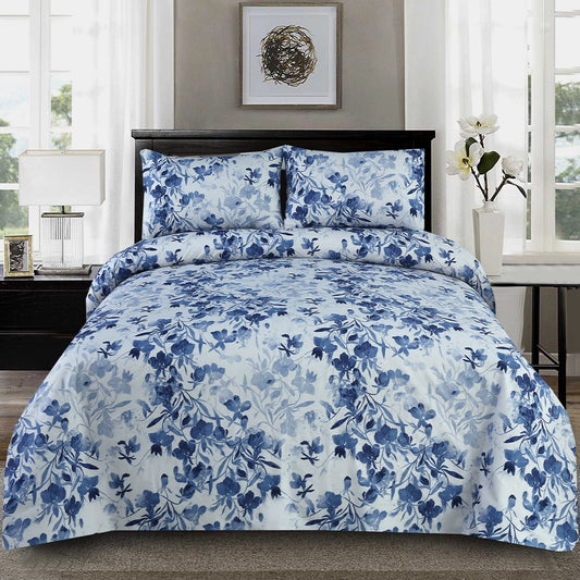 3/6 Piece - Indigo Floral Set - 3296