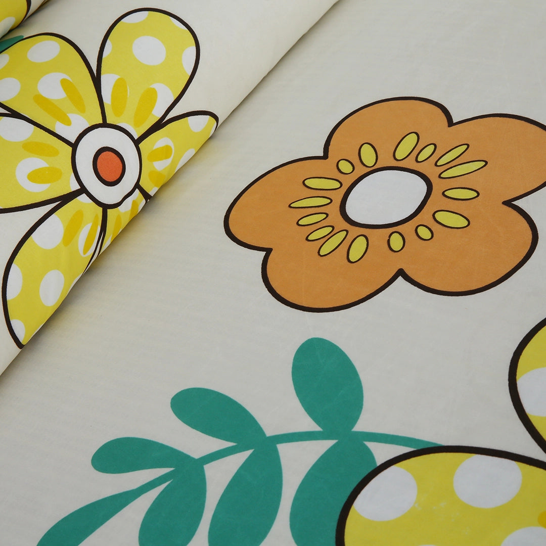 3/6 Piece - Retro Polka Dot Flower Set - 3298