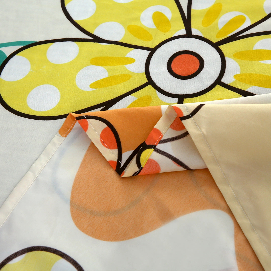 3/6 Piece - Retro Polka Dot Flower Set - 3298