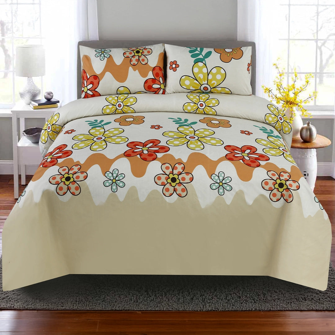 3/6 Piece - Retro Polka Dot Flower Set - 3298