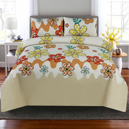 3/6 Piece - Retro Polka Dot Flower Set - 3298