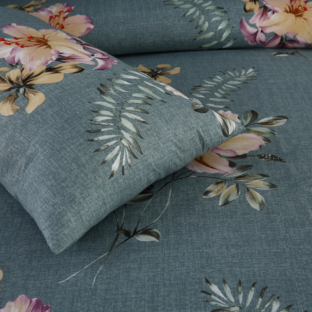 3/6 Piece - Teal and Blush Flower Set - 3301