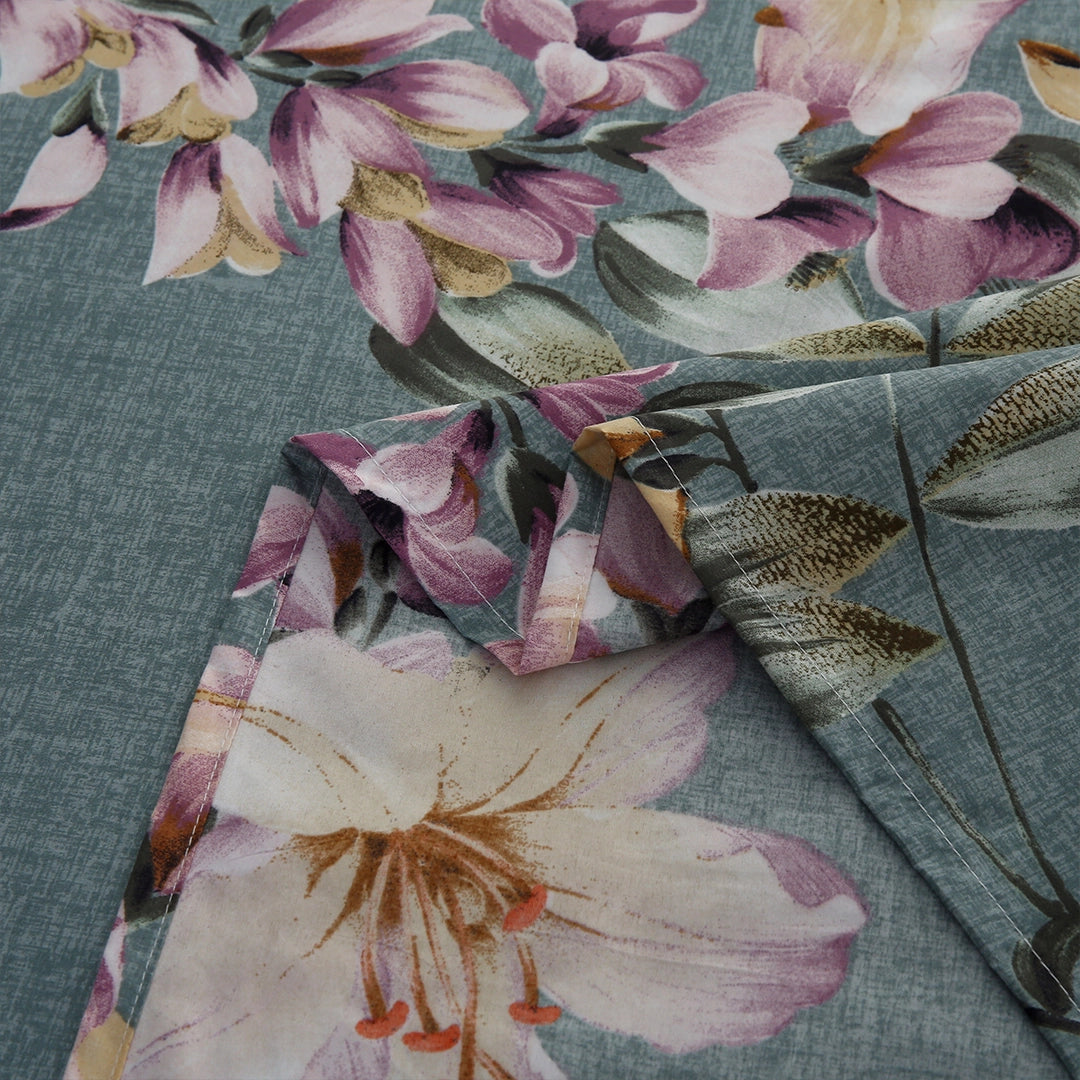 3/6 Piece - Teal and Blush Flower Set - 3301