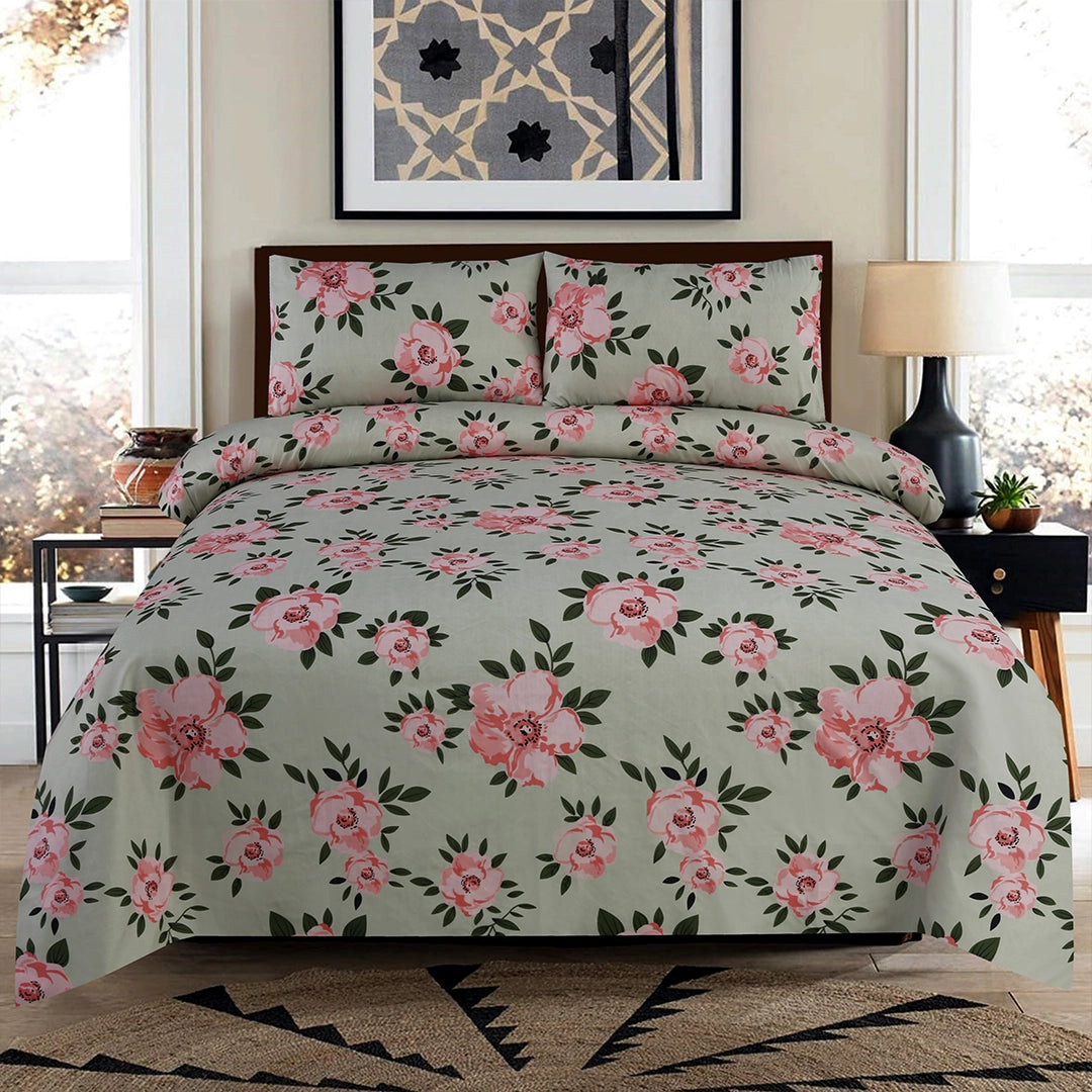 3/6 Piece - Muted Sage Floral Set - 3304