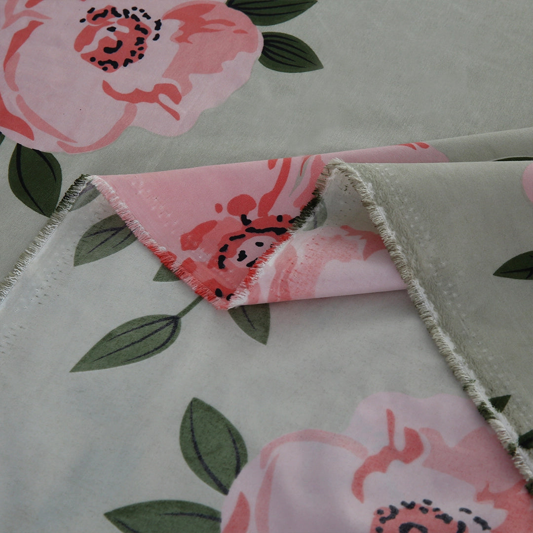 3/6 Piece - Muted Sage Floral Set - 3304