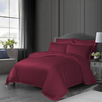 3/6 Piece - Burgundy Stripe Set - 3312