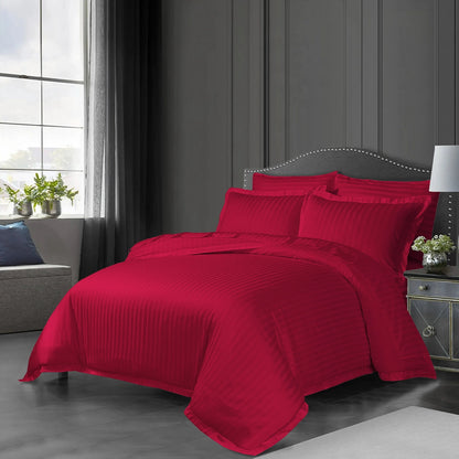 3/6 Piece - Deep Red Stripe Set - 3313