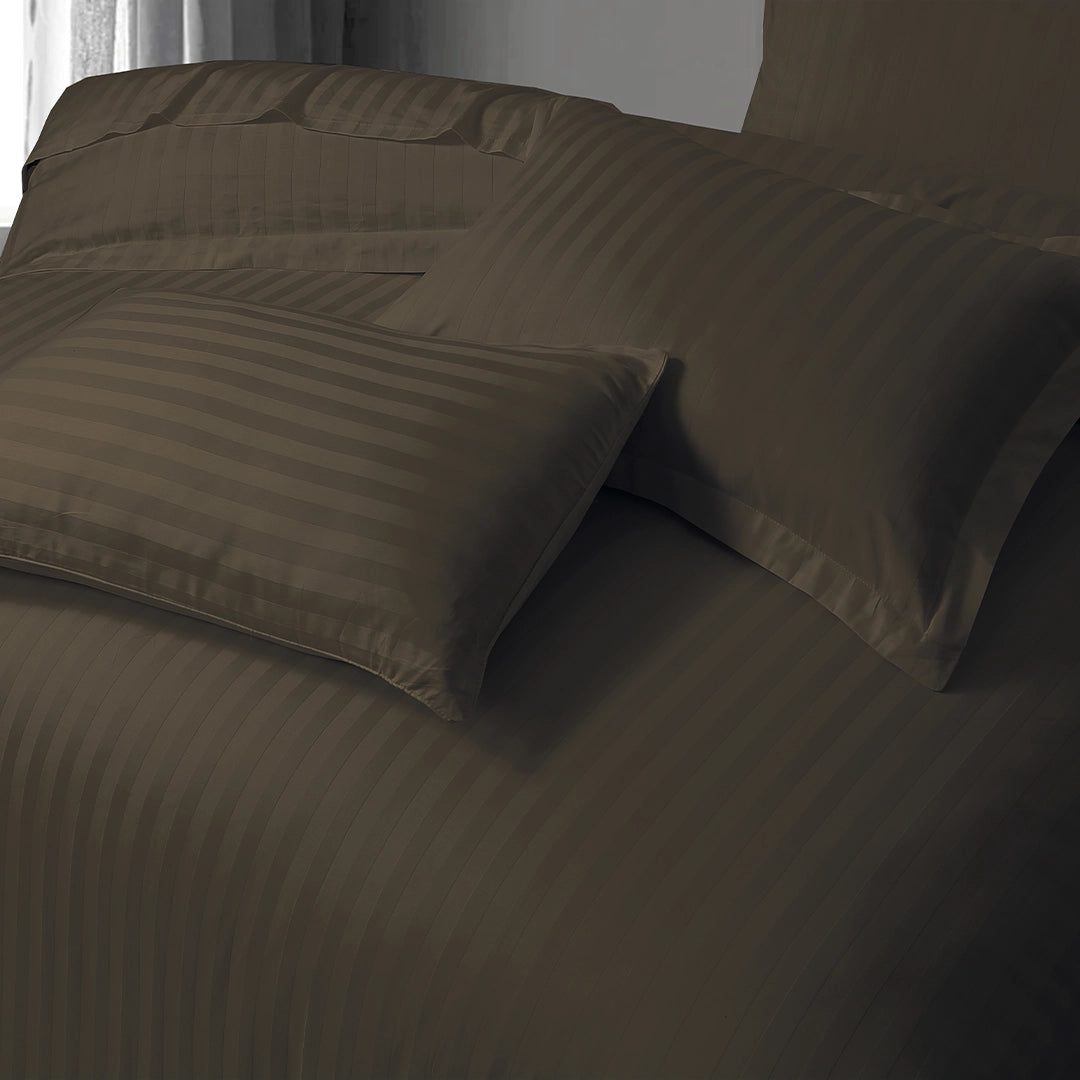 3/6 Piece - Deep Chocolate Stripe Set - 3315