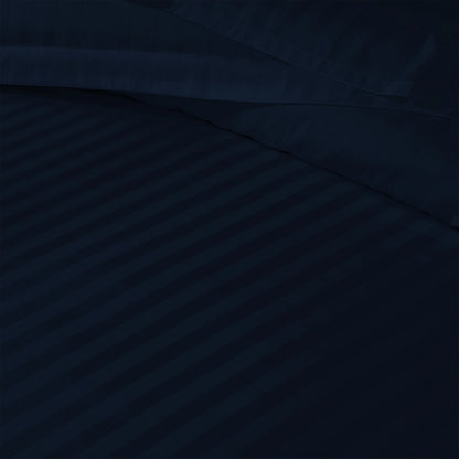 3/6 Piece - Deep Midnight Blue Striped Set - 3322