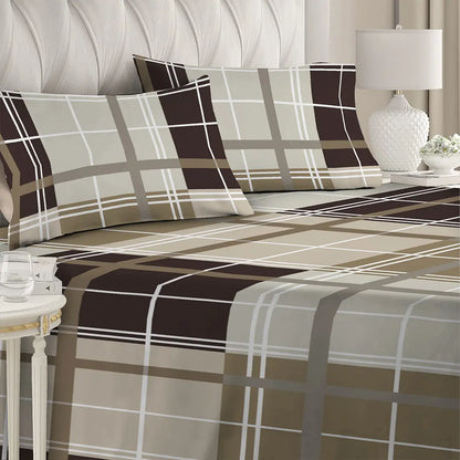 Dust Strome Square Printed Bed Sheet