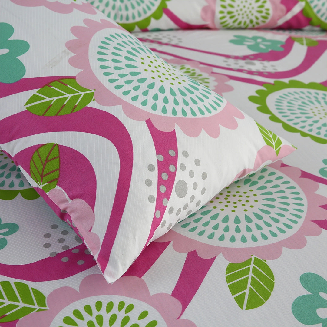3/6 Piece - Pink Petal Ripple & Teal Bloom Set - 3346