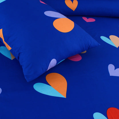 3/6 Piece - Royal Blue Colorful Heart Set - 3393