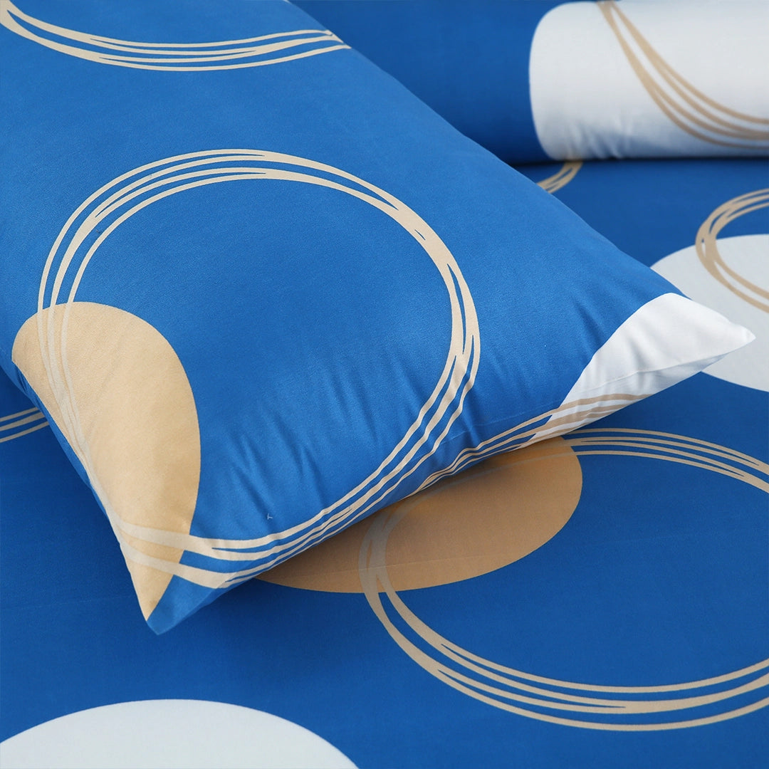 3/6 Piece - Royal Blue & Peach Ring Set - 3384