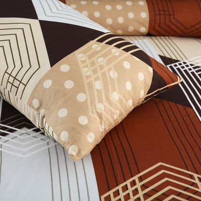 3/6 Piece - Brown & Beige Hexa Set - 3380