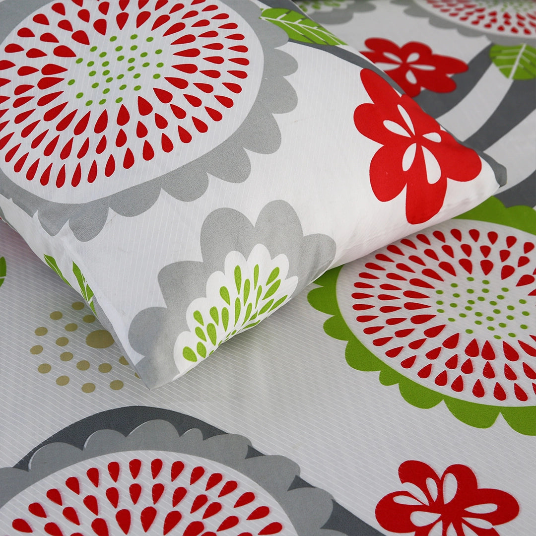 3/6 Piece - Crimson Bloom & Silver Wave Ensemble  Set - 3349