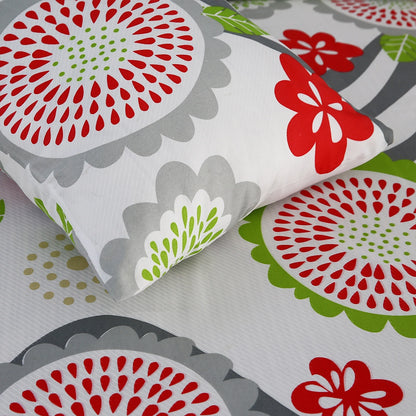 3/6 Piece - Crimson Bloom & Silver Wave Ensemble  Set - 3349