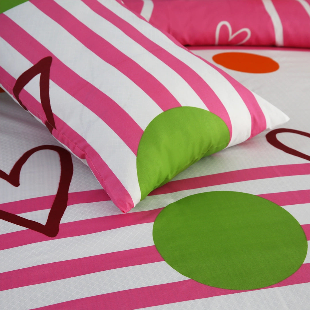3/6 Piece - Candy Stripe & Crimson Heart Ensemble Set - 3344