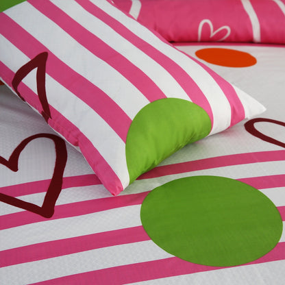 3/6 Piece - Candy Stripe & Crimson Heart Ensemble Set - 3344