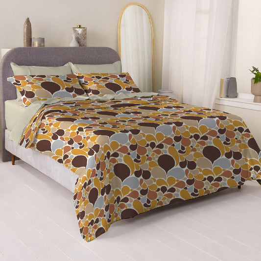 6 Piece - Rustic Hues Printed - Comforter Set