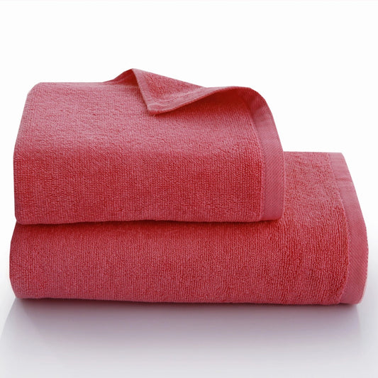 2 Piece - Light Maroon Towel - 100% Cotton