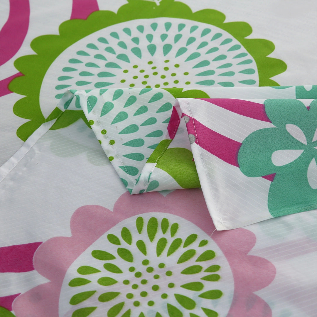 3/6 Piece - Pink Petal Ripple & Teal Bloom Set - 3346