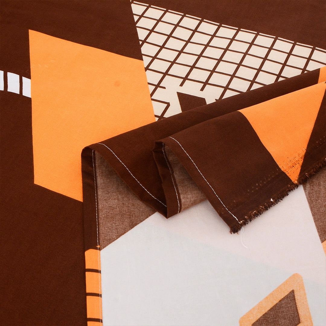 3/6 Piece - Brown & Orange 3D Block  Set - 3396