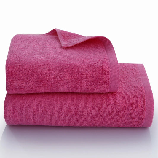 2 Piece - Tulip Pink Towel - 100% Cotton