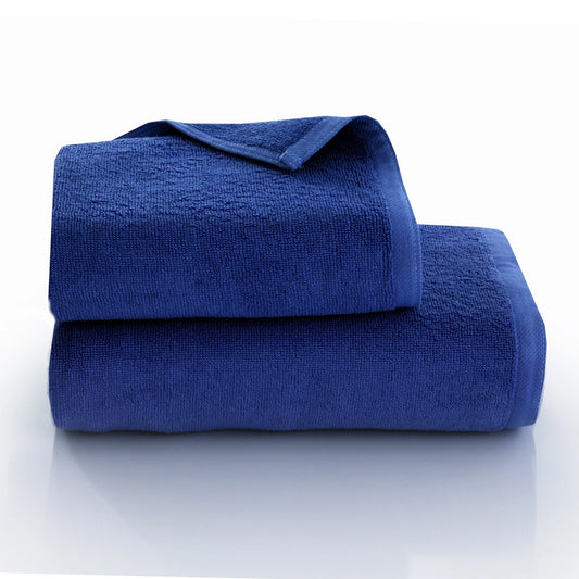 2 Piece - Light Navy Blue Towel - 100% Cotton