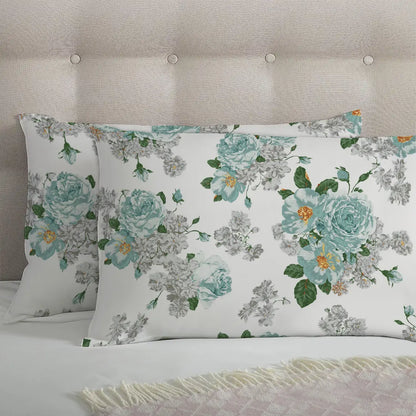 Grand Rose Whitish Printed Bed Sheet